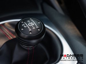 FIAT 124 Gear Shift Knob - Craven Speed - Stainless Steel w/ Black Acetal Outer Sleeve + Black Top